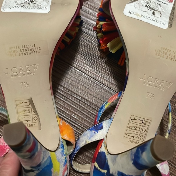 J.Crew Collection Raffia Bow Strappy Sandal Size 7,5!NEW - Picture 9 of 10